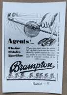 BRAMPTON - Accessoires Cycles - 15 X 10 Cm. (REPRO PHOTO ! Zie Beschrijving, Voir Description, See Description) ! - Ciclismo