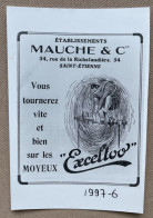 EXCELTOO - MAUCHE & Cie, Saint-Étienne - Accessoires Cycles - 15x10cm (REPRO PHOTO! Zie Beschrijving Voir Description) ! - Cyclisme