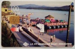 Bosnia 100 Units Chip Card - Lake Modrac, Lukavak - Bosnie