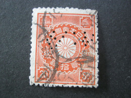 JAPAN  , Perfin , Perfore , Lochung - Used Stamps