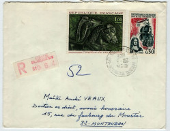 BOULOGNE BILLANCOURT Lettre Recommandée Etiquette Reco Secap 1 F Vix 30c Ile Bourbon Yv 1461 1478 Ob 20 3 1966 - 1877-1920: Période Semi Moderne