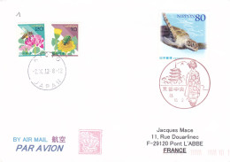 From Japan To France - 2012 - Covers & Documents