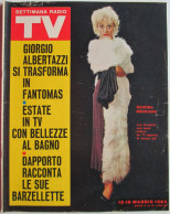 SETTIMANA RADIO TV 19 1963 Sandra Mondaini Giorgio Albertazzi Paola Pitagora - Television