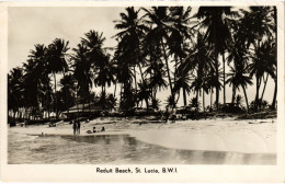 PC VIRGIN ISLANDS ST. LUCIA REDUIT BEACH Vintage Postcard (b52249) - Virgin Islands, British