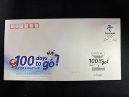 TY-54 100 DAY COUNTDOWN TO THE OPENING OF OLYMPIC WINTER GAME 2022 COMM.COVER - Winter 2022: Beijing