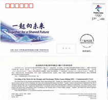 TY-53 UNVEILING OF THE MOTTO FOR OLYMPIC&PARALYMPIC WINTER GAME 2022 COMM.COVER - Winter 2022: Beijing