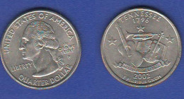 America 1/4 $ Quarters Dollar 2002 Tennessee P Mint USA - 1999-2009: State Quarters