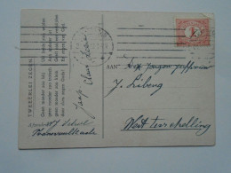 D201660  Netherlands  Cancel Ca 1907 "Tweeerlei Zegen"  -West Terschelling   J. Libeng - Briefe U. Dokumente