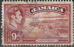 JAMAICA 1938 King George VI - Kingston Harbour - 9d. - Red FU - Jamaica (...-1961)
