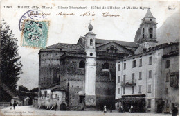 Place Blancheri - Hôtel De L'union Et Vieille église - Breil-sur-Roya