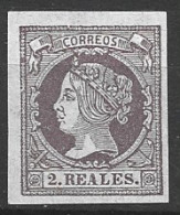 ES056SAF-L4481-TESPTAN-España Spain Espagne. ISABEL II 1860/1.(Ed 56F).sin Charnela.LUJO - Otros & Sin Clasificación