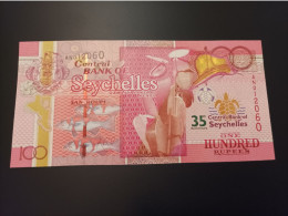 Billete Seychelles 100 Rupees, Año 2013, Conmemorativo Del 35 Aniversario, UNC - Seychellen