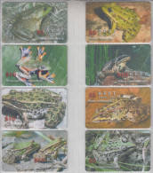 ISRAEL FROG SET OF 8 PHONE CARDS - Andere & Zonder Classificatie