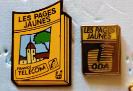 Pin's France Telecom Les Pages Jaune O.D.A 2 Pin's (lot 1) - France Telecom