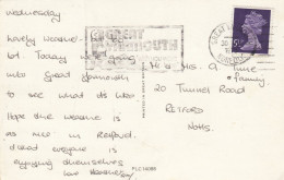 Postcard Genealogy Mr Tune Tunnel Road Retford PU 1975 [ Slogan Cancel ] My Ref B14884 - Genealogie