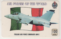 UK - ITALIAN Air Force Embraer AM-X (UT 050ITL), Unitel Air Forces Of The World , 100U, Mint, FAKE - Autres & Non Classés