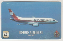 UK - Boeing Arliners - Dan Air (UT 040 ITL) , Unitel Boeing Airliners , 5£, Mint, FAKE - Autres & Non Classés