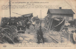 CPA 78 CATASTROPHE DE VILLEPREUX LES CLAYES / UNE EQUIPE D'OUVRIERS - Villepreux