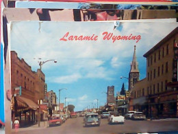 USA Laramie Wyoming -ST LOOKING NORTH GATEWAY TO THE SNOWY RANGE AUTO CAR VB1969  JU5053 - Laramie