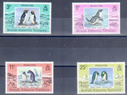 TERRITOIRE ANTARCTIQUE BRITANNIQUE - N°78/81 ** (1979) Manchots - Ungebraucht