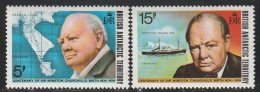 TERRITOIRE ANTARCTIQUE BRITANNIQUE - N°62/3 ** (1974) Sir Winston Churchill - Neufs