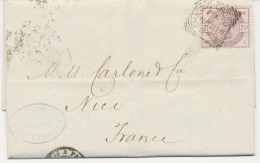 GB „CHARING-CROSS.W.C.“ Superb Squared Circle Postmark Type 1st I A-F SC On Superb Entire With 2 ½d Lilac (AI) Superb Us - Briefe U. Dokumente