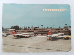 Flughafen Berlin Schönefeld,  Interflug, Iljushin IL-62, 1988 - Schönefeld