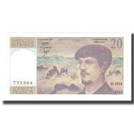 France, 20 Francs, Debussy, 1980, STROHL TRONCHE DENTAUD, NEUF, Fayette:66.01 - 20 F 1980-1997 ''Debussy''