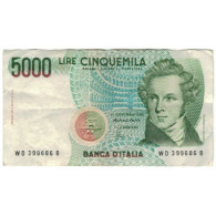 Billet, Italie, 5000 Lire, Undated (1985), 1985-01-04, KM:111c, TTB - 5000 Liras
