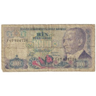 Billet, Turquie, 1000 Lira, 1970, 1970-01-14, KM:191, AB - Turquie