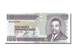 Billet, Burundi, 100 Francs, 2006, 2006-05-01, NEUF - Burundi