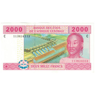 Billet, États De L'Afrique Centrale, 2000 Francs, 2002, KM:508F, NEUF - Equatorial Guinea