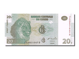 Billet, Congo Democratic Republic, 20 Francs, 2003, 2003-06-30, NEUF - République Démocratique Du Congo & Zaïre