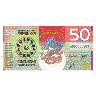 Billet, Australie, Billet Touristique, 2012, 50 Dollars ,Colorful Plastic - Fakes & Specimens