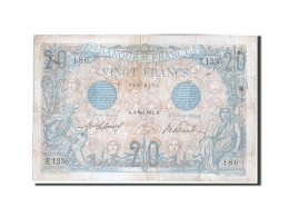 Billet, France, 20 Francs, 20 F 1905-1913 ''Bleu'', 1912, 1912-03-05, TB+ - 20 F 1905-1913 ''Bleu''