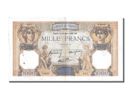 Billet, France, 500 Francs, 1 000 F 1927-1940 ''Cérès Et Mercure'', 1939 - 1 000 F 1927-1940 ''Cérès Et Mercure''