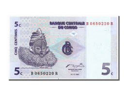 Billet, Congo Democratic Republic, 5 Centimes, 1997, 1997-11-01, NEUF - Democratic Republic Of The Congo & Zaire