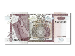 Billet, Burundi, 50 Francs, 2005, 2005-02-05, NEUF - Burundi