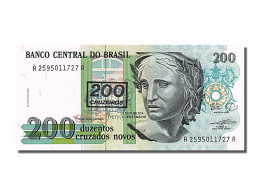 Billet, Brésil, 200 Cruzeiros On 200 Cruzados Novos, 1990, NEUF - Brasilien