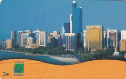 U.A.E.(chip) - Abu Dhabi City, CN : 0215(black), Used - United Arab Emirates