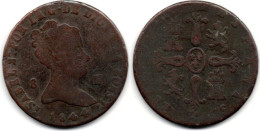 MA 31212 / Espagne - Spain - Spanien 8 Maravedis 1844 TB+ - First Minting