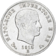 Italie, Napoleon I, 5 Lire, 1813, Bologna, Argent, TB+, KM:10.9 - Napoleonische