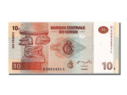 Billet, Congo Democratic Republic, 10 Francs, 2003, 2003-06-30, NEUF - République Démocratique Du Congo & Zaïre