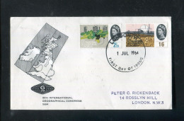 "GROSSBRITANIEN" 1964, Mi. 374 Und 377 Zusammen Auf FDC (A0011) - 1952-1971 Pre-Decimale Uitgaves