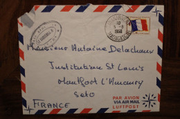 1966 FM Madagascar France Cover Franchise Militaire Base Aérienne Pour Montfort L'Amaury - Briefe U. Dokumente