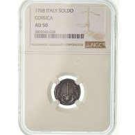 Monnaie, France, Pascal Paoli, Soldo, 1768, Corte, NGC, AU50, Billon - Corse (1736-1768)