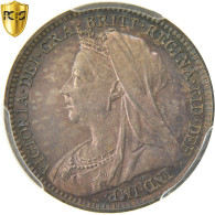 Monnaie, Grande-Bretagne, Victoria, 3 Pence, 1896, PCGS, PL66, FDC, Argent - F. 3 Pence