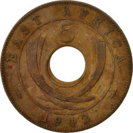 Monnaie, EAST AFRICA, George VI, 5 Cents, 1942, TTB, Bronze, KM:25.2 - Colonia Britannica