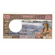 Billet, Condominium Des Nouvelles-Hébrides, 100 Francs, KM:18b, SPL+ - Vanuatu