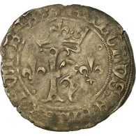 Monnaie, France, Charles VIII, Karolus Or Dizain, 1488, Lyon, TTB, Billon - 1483-1498 Carlos VIII El Afable
